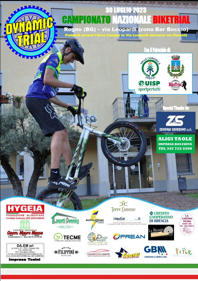 BikeTrial 2023 Rogno poster
