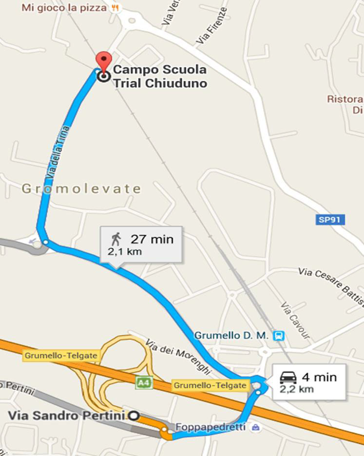 BikeTrial 2016 mappa chiuduno